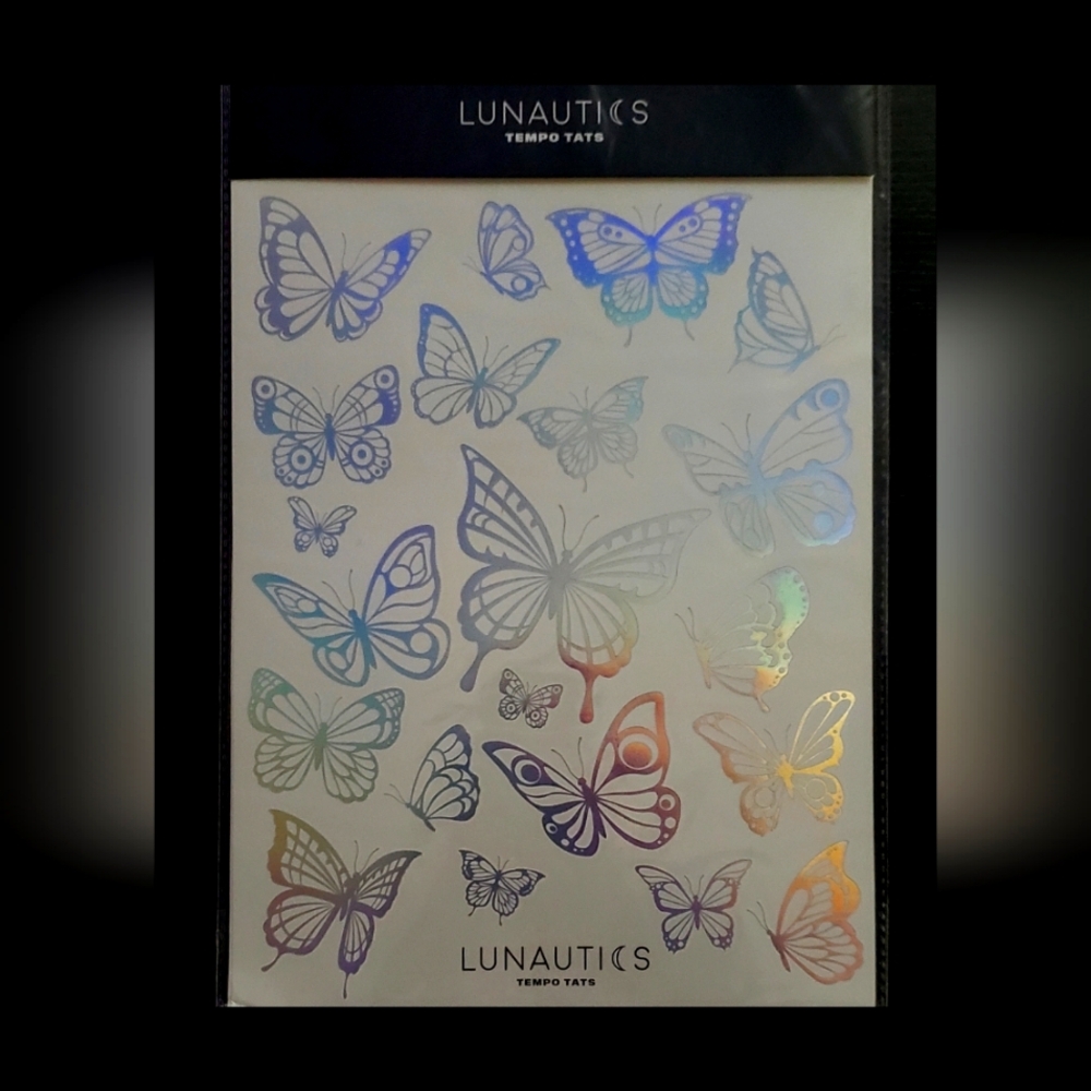 Butterfly Iridescent Temporary Tattoos - NEW
